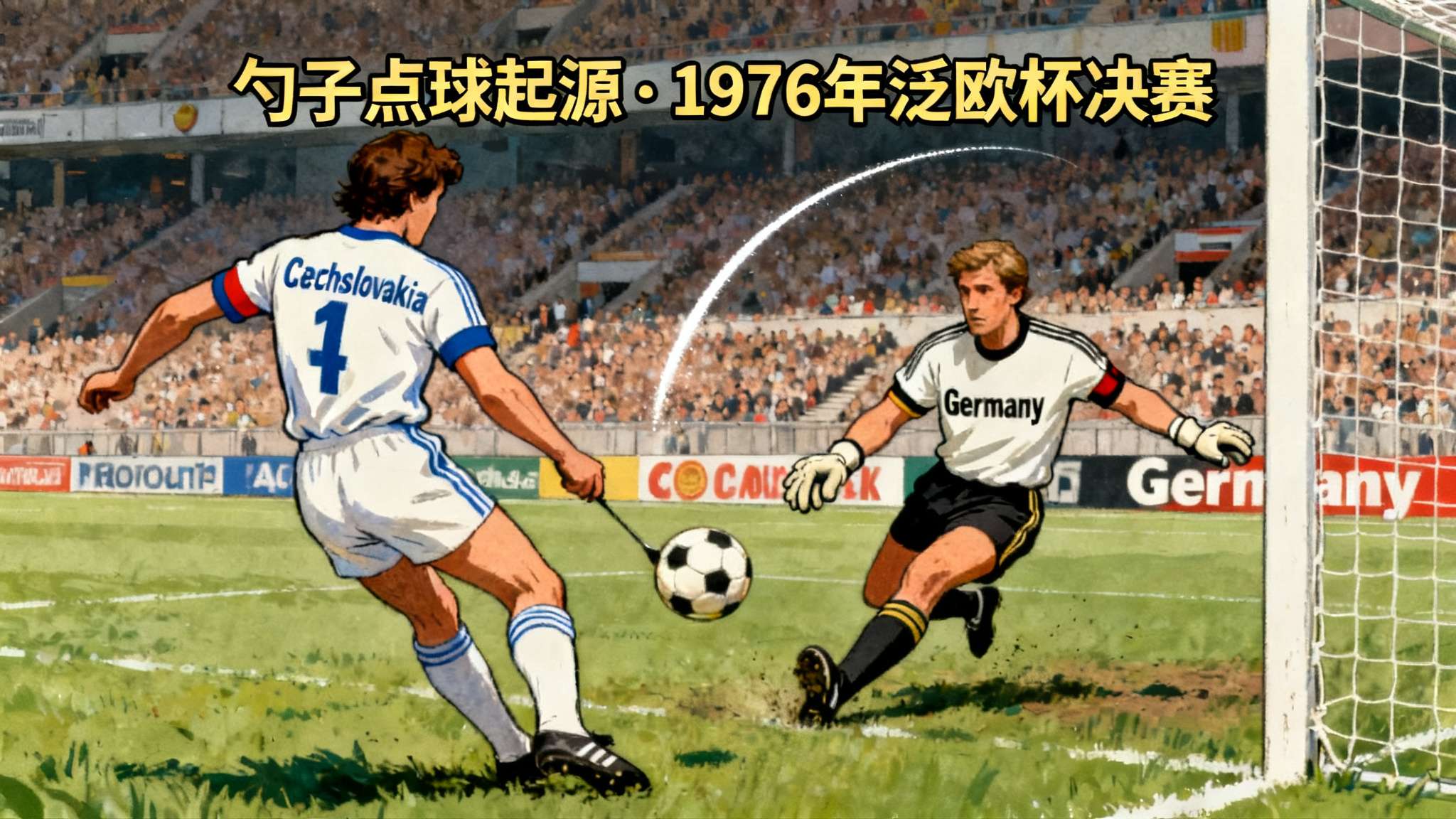 “勺子” 点球起源于1976年泛欧杯决赛现场,Czechoslovakia名将帕